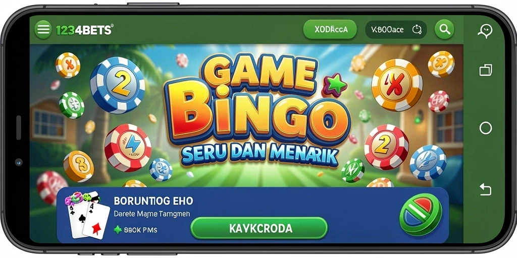 Tampilan menarik dan gameplay seru dari 1234BETS Bingo.