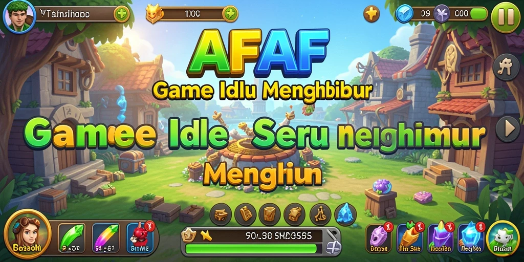 Tampilan gameplay seru dari AFAF menunjukkan keseruan bermain Idle.