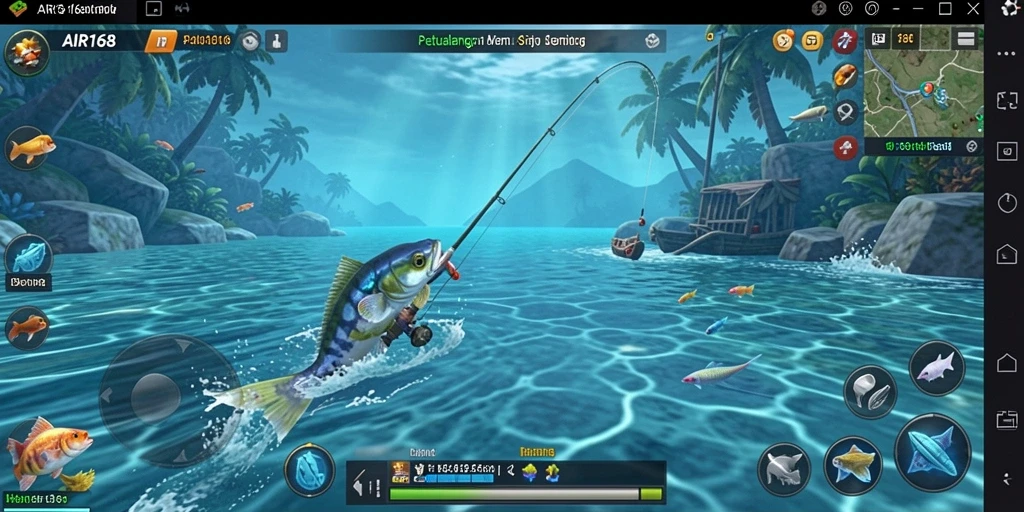 Tangkapan ikan yang memukau dalam gameplay AIR168.