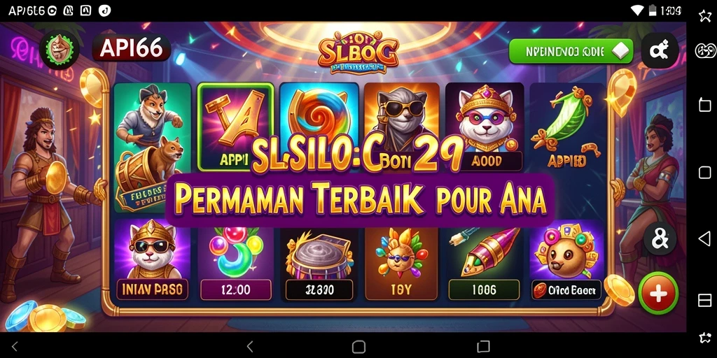 Tampilan mendebarkan saat bermain game Slot API66.