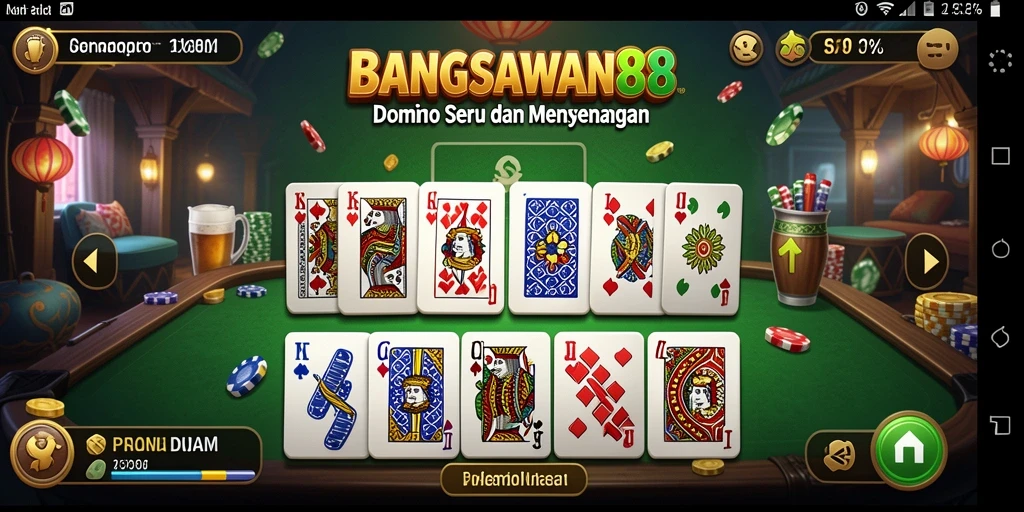 Gameplay seru BANGSAWAN88 dalam permainan Domino.