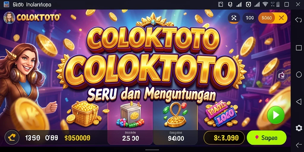 Tampilan gameplay COLOKTOTO yang mendebarkan dan penuh warna.