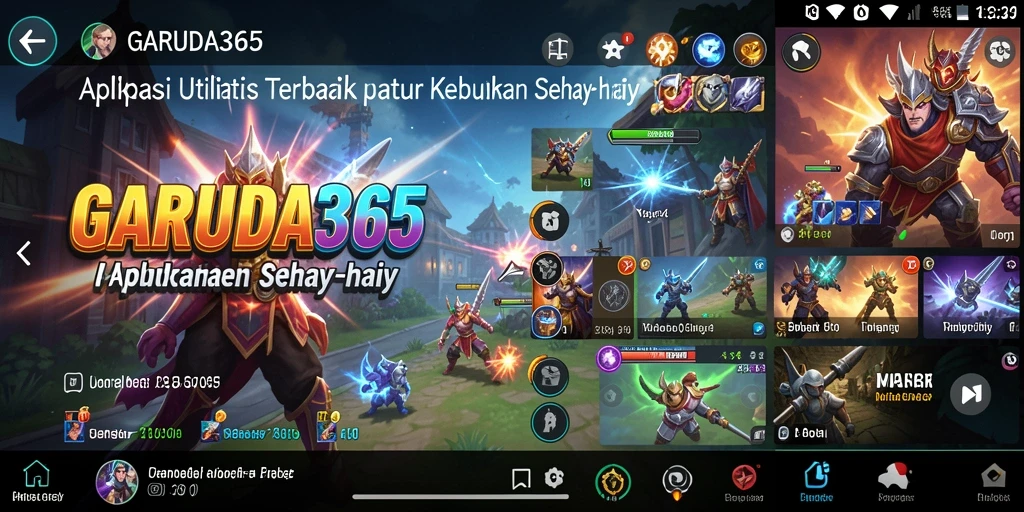 Tampilan antarmuka pengguna GARUDA365 yang bersih dan intuitif.