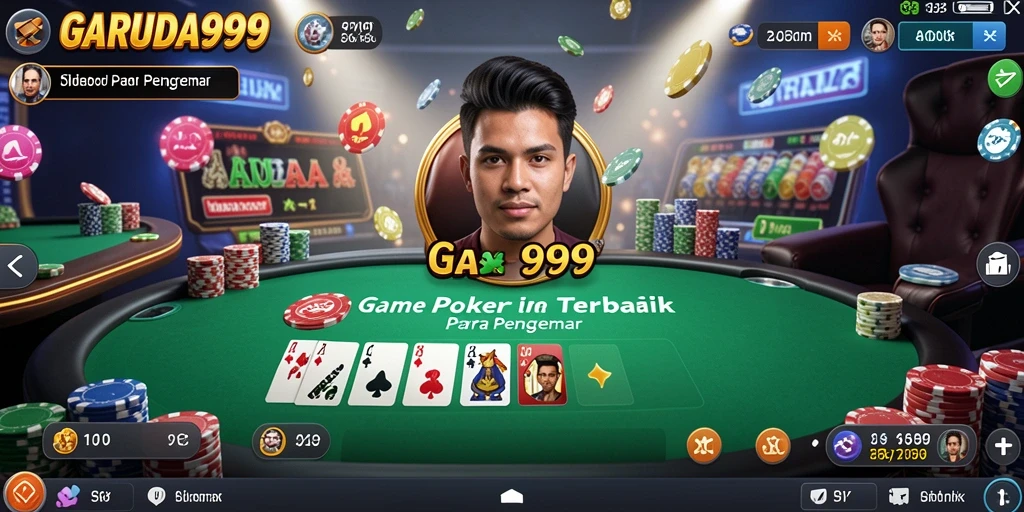 Screenshot GARUDA999 menampilkan aksi seru dalam permainan Poker.