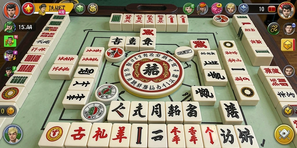 Tampilan gameplay seru JAYABET dengan elemen Mahjong yang menarik.