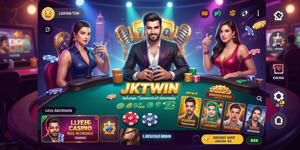 Tampilan gameplay Live Casino yang menarik dan interaktif.