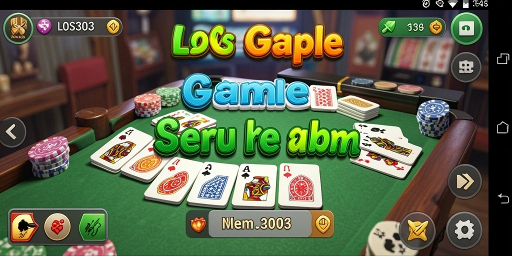 Tampilan gameplay seru di LOS303 dengan kartu Gaple.