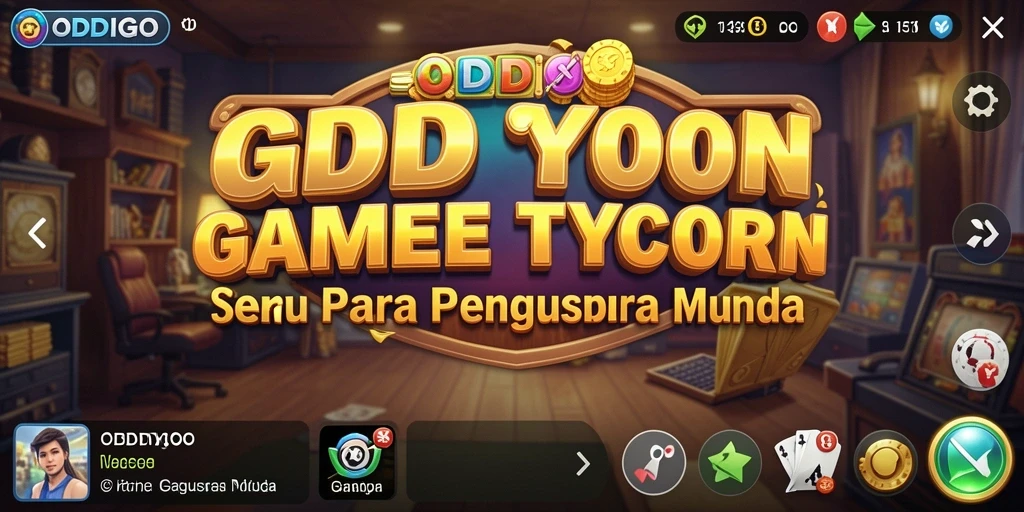 Tangkapan layar menampilkan gameplay intens dari ODDIGO di dunia Tycoon.