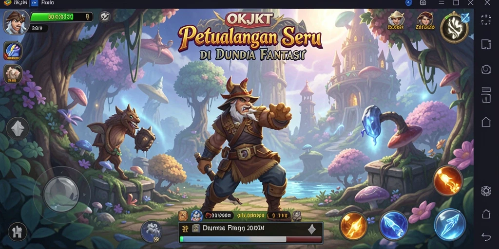 Tampilan luar biasa dari gameplay petualangan OKJKT yang menakjubkan.