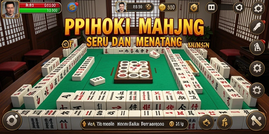 Screenshot gameplay PPHOKI menampilkan aksi seru permainan Mahjong.