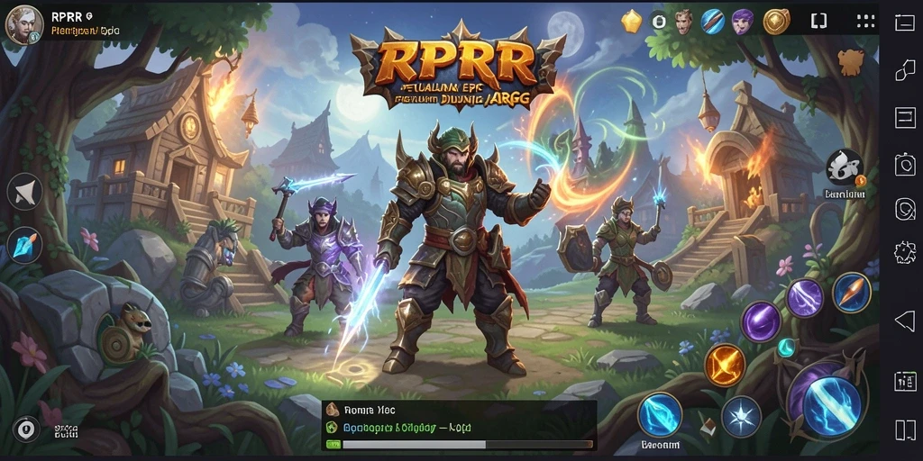 Tangkapan layar gameplay yang menunjukkan pertempuran seru di RPRR.