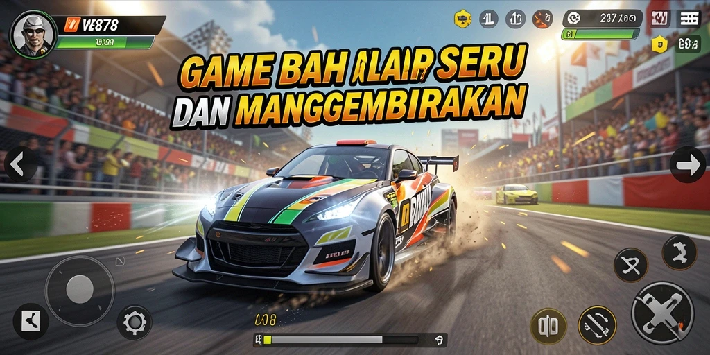 Tampilan gameplay menarik dari balapan seru di WE878.
